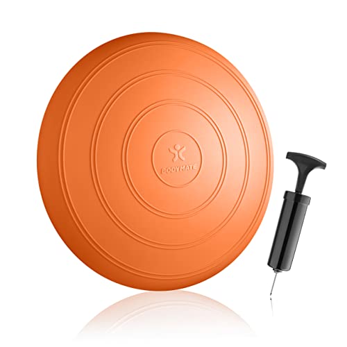 Coussin D'équilibre BODYMATE Ø33cm - Gonflable Core Training - Pompe Incluse - Fitness Bureau Rééducation