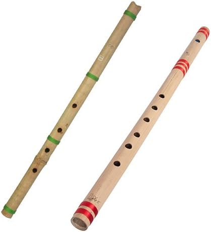 Bamboo Flute Pack - Shakuhachi C4 Flute & Bansuri Flute in G 24.75"