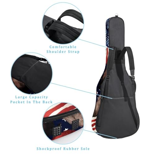 Housse de guitare étanche multicolore protégeant de la pluie