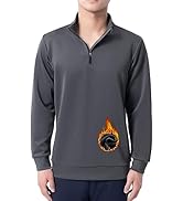 DEVOROPA Boys 1/4 Zip Pullover Jacket Fleece Lined Long Sleeve Kids Running Workout Tops Water Re...