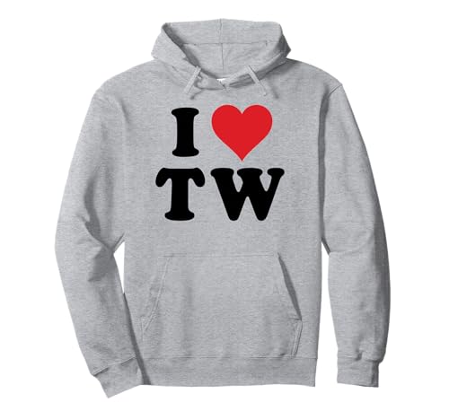 I Heart TW Initials I Love T.W. First And Last Name T W �p�[�J�[