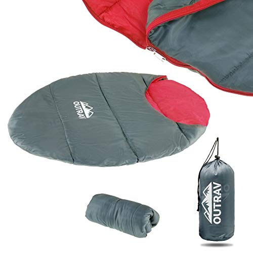 Outrav Dog Sleeping Bag - Camping Dog Bed - Extra Durable Waterproof Dog Sleeping Bag Bed - Packable Dog Bed For Camping, Hiking, Cottage And Beach – Portable Dog Bed With Stuff Sack (Red) #TOP29