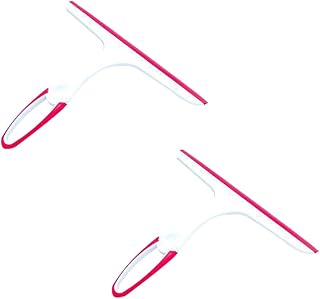 Magik 1-2 Pcs Super Flexible Silicone Squeegee Car Windshield Window Home Cleaning (2 Pack, Pink)
