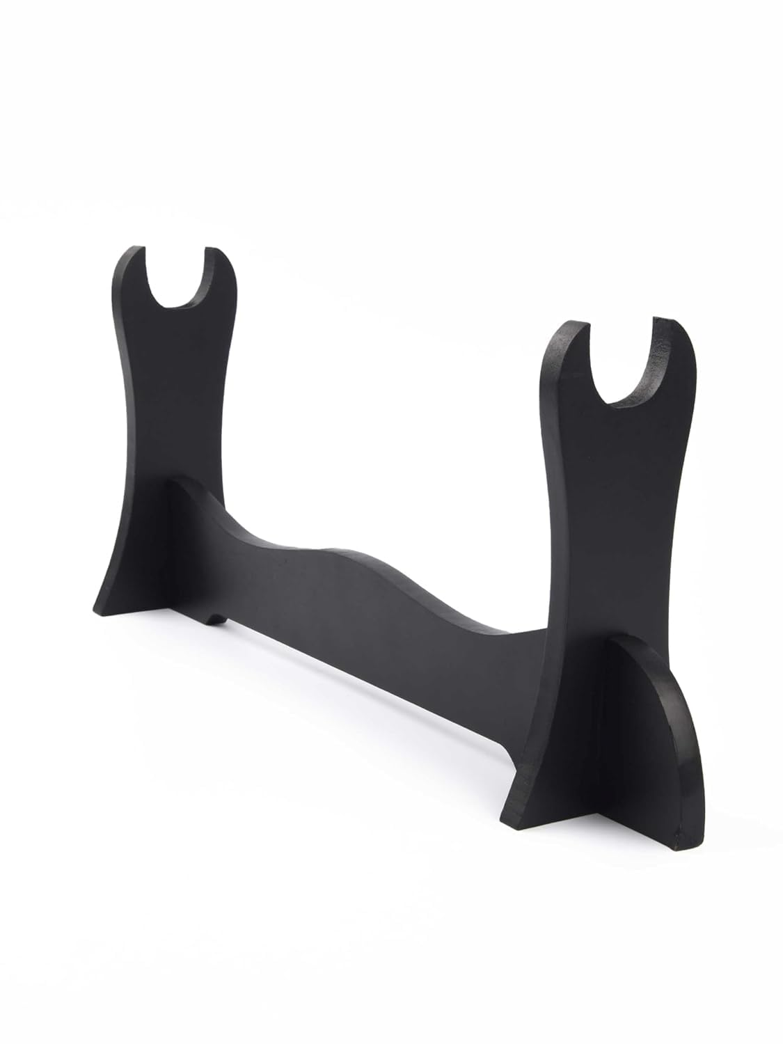 Premium Wooden Sword Display Stand – 1-Tier Matte Black Katana Holder Bracket Rack for Anime Swords, Cosplay Replicas, Wakizashi, Flute & Collectibles, Easy Assemble Desk Tabletop Display-image-25