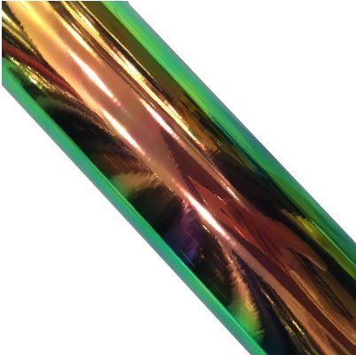 Autofolie Chrom -Verpackungsfilm Regenbogen Vinyl -Wrap -Holographie -Autoaufkleber niedriger anfänglicher Tack -Klebstoff Auto Folie(Green,50CM X 135CM)