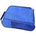 Polyester Shoe Bag with Double Zipper & Mesh Ventilation – Spacious 33x22x15 cm Storage Carrier for Men and Women, Travel-Friendly（Blue）