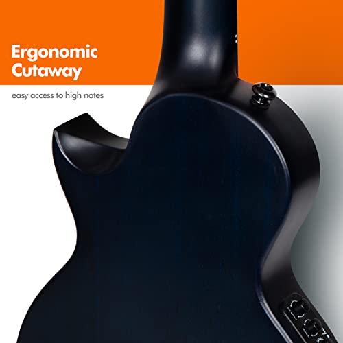 Enya Ukulélé Ténor Enfants Adultes – 26 Pouces Ukulélé Électrique en Acajou Bleu Micro AcousticPlus Intégré Taimane Moon… - Les Beatles, Paul McCartney, John Lennon, RIngo Starr, George Harrison Enya Ukulélé Ténor Enfants Adultes - 26 Pouces Ukulélé Électrique en Acajou Bleu Micro AcousticPlus Intégré Taimane Moon… – Image 5