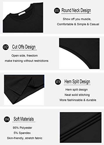 Image of COOFANDY Men Workout Tank Top 2 Pack Gym Bodybuilding Sleeveless Muscle T Shirts