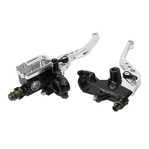 PACEWALKER Universal Motorcycle 7/8" 22mm Handlebar Brake Master Cylinder Clutch Lever Left & Right Set for Honda Kawasaki Suzuki Yamaha(Silver) by PACEWALKER - Used condition - Image 6