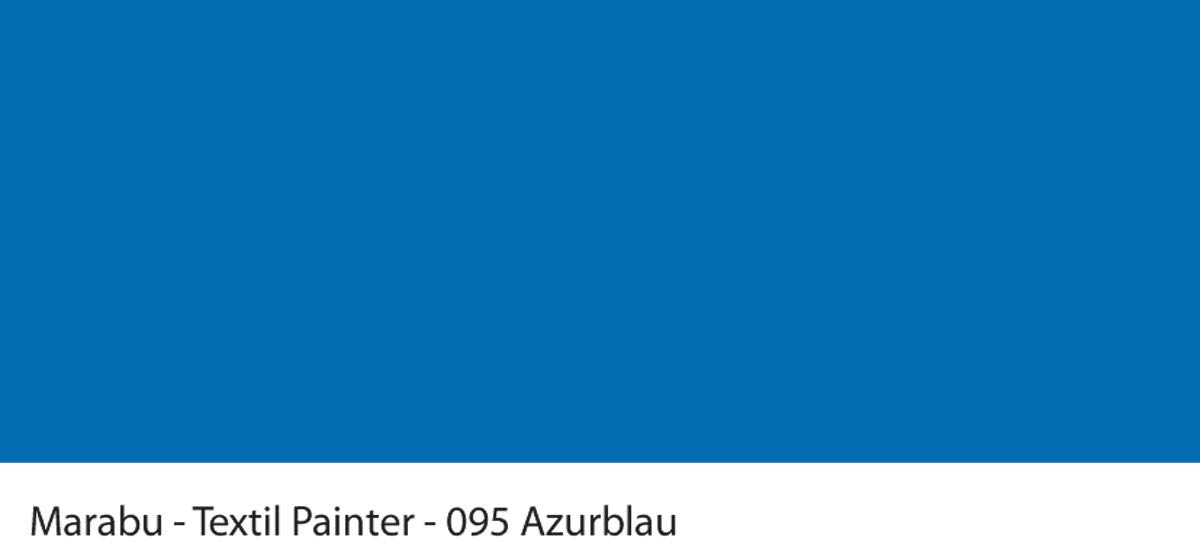 Marabu Textil Painter Pen (2-4mm Tip) - 095 Azure Blue - Image 2