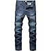 Corumly Jeans da Uomo Pantaloni Larghi in Denim da Lavoro di Grandi Dimensioni Europei e Americani Jeans Casual a Gamba Dritta con Temperamento 40
