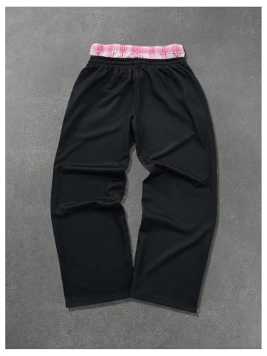 Men's Side Striped Baggy Sweatpants Graphic Drawstring Waist Wide Leg Jogging Pants Streetwear2