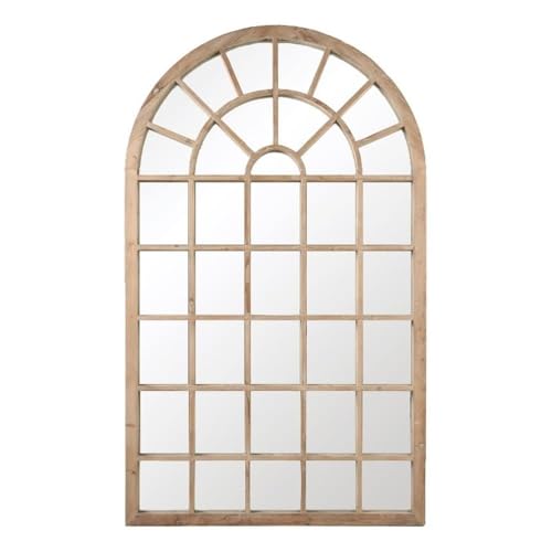 Orient Express Furniture Essentials for Living Bella Antique Venetian Wood Mirror in Smoke Gray