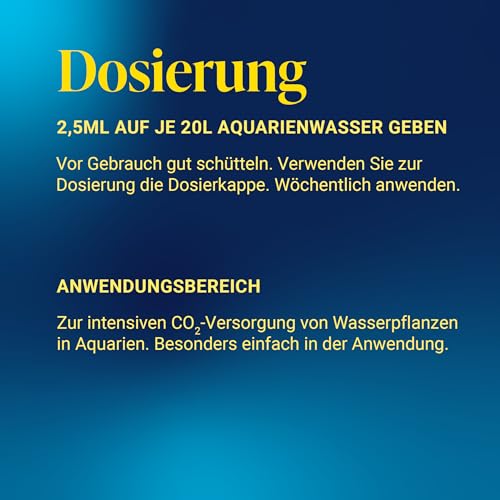 Tetra CO2 Plus flüssiger Kohlenstoff-Dünger für prächtige Aquarienpflanzen, 250 ml Flasche