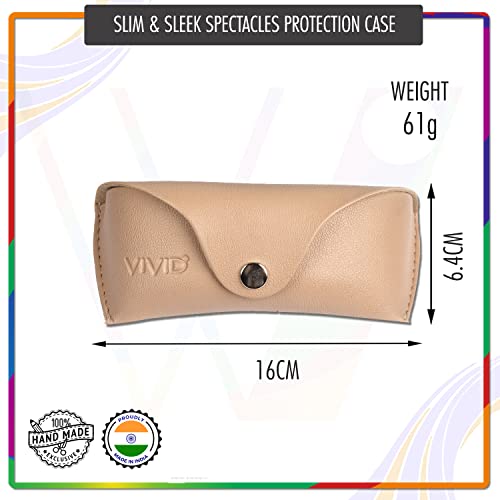 Image of Unisex Specs Snap Button Eyewear Dabbi Artificial Leather Soft Case Cover