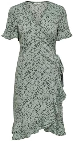 Only Womens Onlolivia S/S Wrap Dress