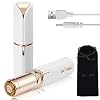 Gesichtshaarentferner für Frauen Verbesserter, wiederaufladbarer schmerzloser USB-Haarschneider, tragbarer, makelloser elektrischer Epilierer für Wangen, Kinn, Oberlippe und Arme, IPX6 wasserdicht