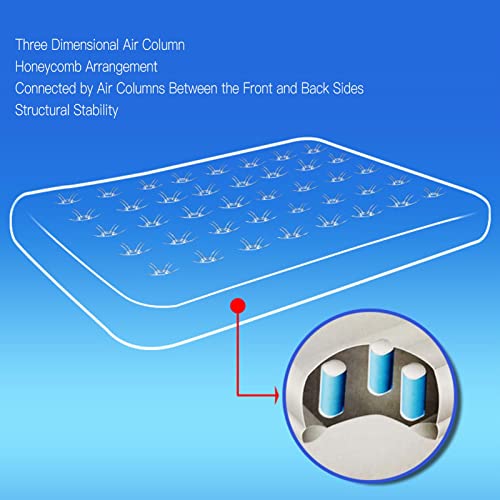 KENANLAN Almofadas de dormir de acampamento, colchão de acampamento, colchão de duas pessoas infláve