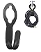 chic style Garden Hose Holder, Metal Garden Hose Carrier Cast Iron Black (Large)