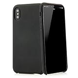 QUADOCTA Premium Lederhülle kompatibel mit iPhone X, iPhone XS (5,8“) - Schutzhülle Case - No...
