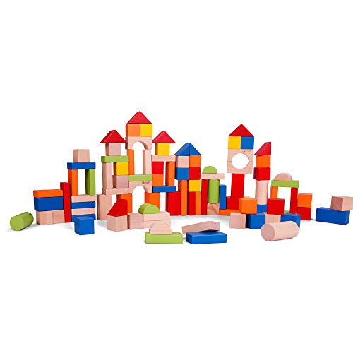 Classic World Holzbausteine Set, langlebig, Balancieren, Sortieren,...