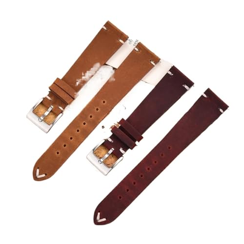 Bracelet de montre en cuir vintage souple anti rayure à fixation rapide - 2