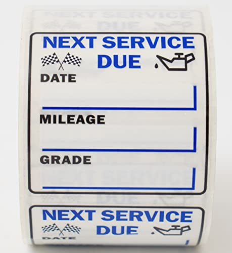 Stickers changement d'huile anti oubli pour suivi kilométrique de vidange auto