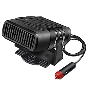 MOVOLS Electric Space Heaters, Car Fan Heater Electric Practical Portable Multifunctional Durable Car Defogger Auto Defroster Fan Heater