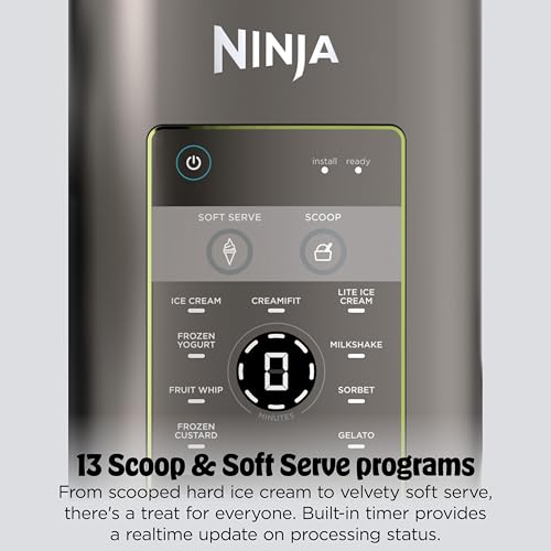 Image of Ninja Creami Scoop & Swirl 13-in-1 Ice Cream and Soft Serve Maker, NC701ND
