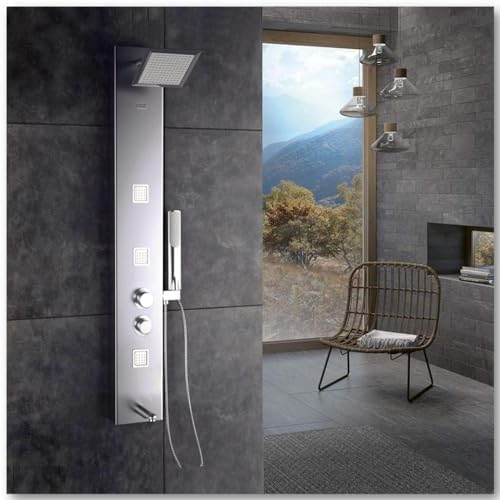 Jaaz Imperial Shower Panel - Willet Steel -1