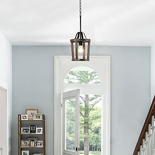 CFAGHOMEDESIGN Island Pendant Lights for Kitchen,1-Light Farmhouse Wood Hanging Light,Oak Wooden Kitchen Pendant ighting Over Island,Foyer,Eetryway,Stairway,Hallway,Dining Room,Bedroom,Living Room - Image 4
