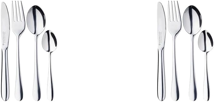 MasterClassKids' Cutlery Set, Stainless Steel, 4-Piece, Silver (Pack of 2)
