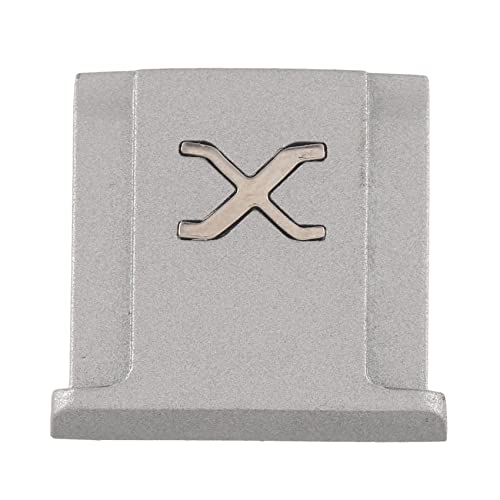 Diheohg Adecuado para X-T4 X-T3 X-T2 X-T30 X-T20 X-E3 X-E2 X-PRO3 X- X30 X10 zapata de flash flash incrustada plata