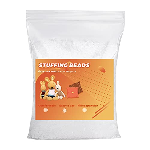 Image of 14oz Stuffing Beads, 8.8oz Weighted Beads for Stuffed Animals, Craft Poly Pellets Weighted for Stuffed Animals - 400g