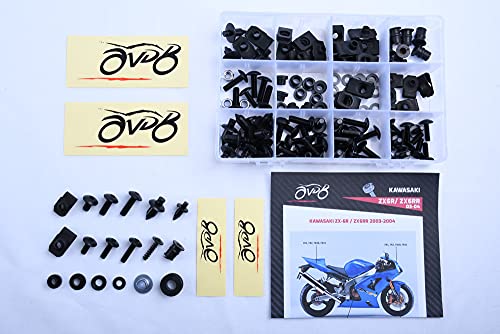 Kit visserie carénages M5 M6 idéal pour restaurer votre moto ZX-6R