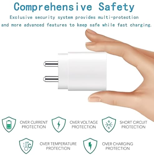 Image of Samsung 25W Type-C Charger Set with 3Ft C to C Cable Compatible with Samsung Galaxy S25 /S25 Ultra /S25 Plus /S24 /S24 Ultra /S21 FE /F15 /M14 /F05 /M35, 25Watt USB C PD 3.0 Super Fast Charging Adaptor, White