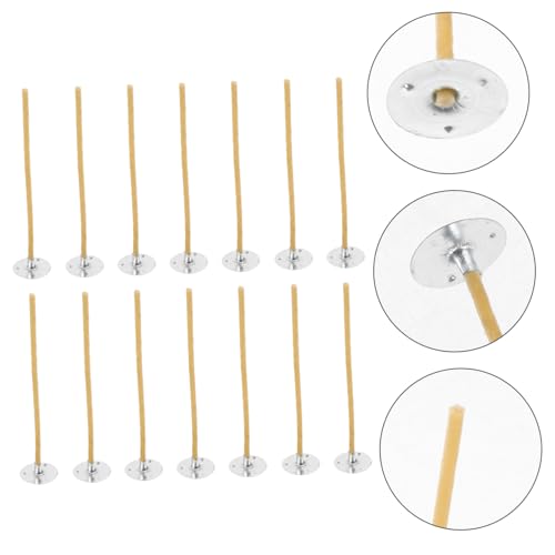 Mechas trenzadas para velas con base encerada 100 pcs miniatura 3