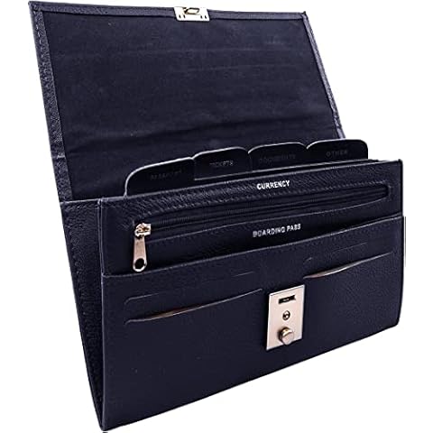 Cartera de viaje Woodland Leather con bloqueo RFID Cover