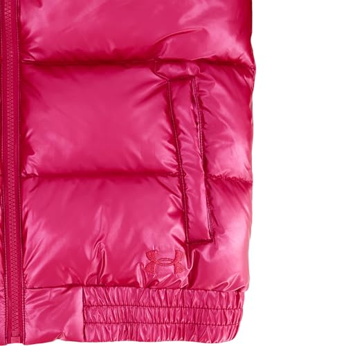 Under Armour Girls Metallic Bomber Puffer Jacket3