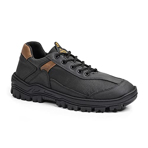 Kit Bota E Tênis Adventure Em Couro Earthsand Preto (41, Preto)