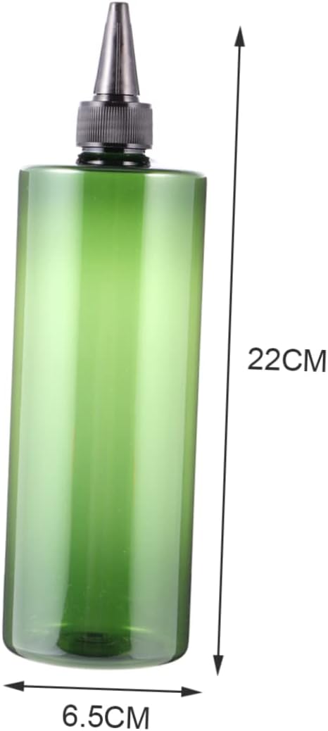 4pcs Pointed Mouth Hair Dye Bottles Applicator Bottles for Toiletries Random Color