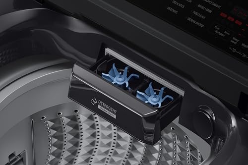 Image of Samsung, 10kg, 5 Star, AI Wash, Eco Bubble, AI Energy Mode, AI VRT+, Quick Wash, Smart Control, Digital Inverter, Fully-Automatic Top Load Washing Machine, WA80F10E2CTL, Deep Charcoal