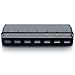 Produktbild CSL - USB 3.0 Hub mit Netzteil - aktiver 7 Port Verteiler - inkl. DC-Hohlsteckernetzteil - für PC Notebook Laptop Ultrabook Tablet PC MacBook - Super Speed bis zu 5 Gbit s - schwarz