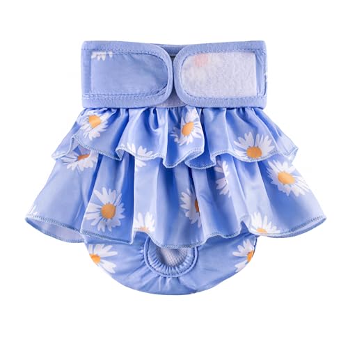 BePetMia Pannolini Lavabili per Cani Femmine, Pannolini Riutilizzabili per Cani, Mutandine Assorbenti Ecologiche, Mutande Igieniche per Cani in Calore (XL: 60-82 cm, Blu)