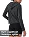 Pioneer Camp Women's Lightweight Hoodies Pullover Thin Soft Gym Hooded Sweatshirt Workout Athletic Running Yoga Casual Tops Heather-black
