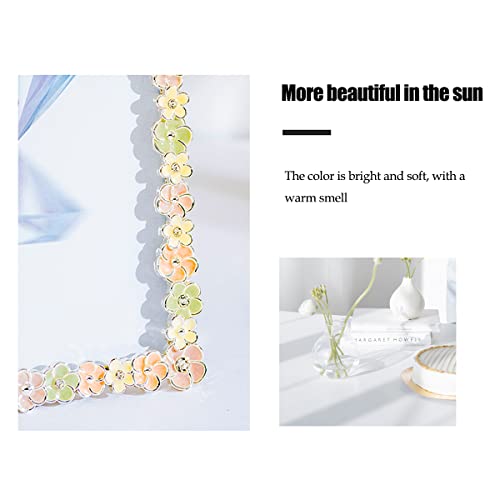 Yrx Picture Frame 4X6 Inch，Floral Design Metal Photo Frame With Hd Glass,Gift Ideas Tabletop Home Decorative (Flowers) #TOP3