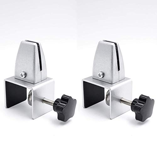 Momi Soporte De La Partición Soporte De La Pantalla De Acrílico Soporte De La Partición Portaclips De Aleación De Aluminio Abrazaderas De La Pantalla De La Partición, 2PCS