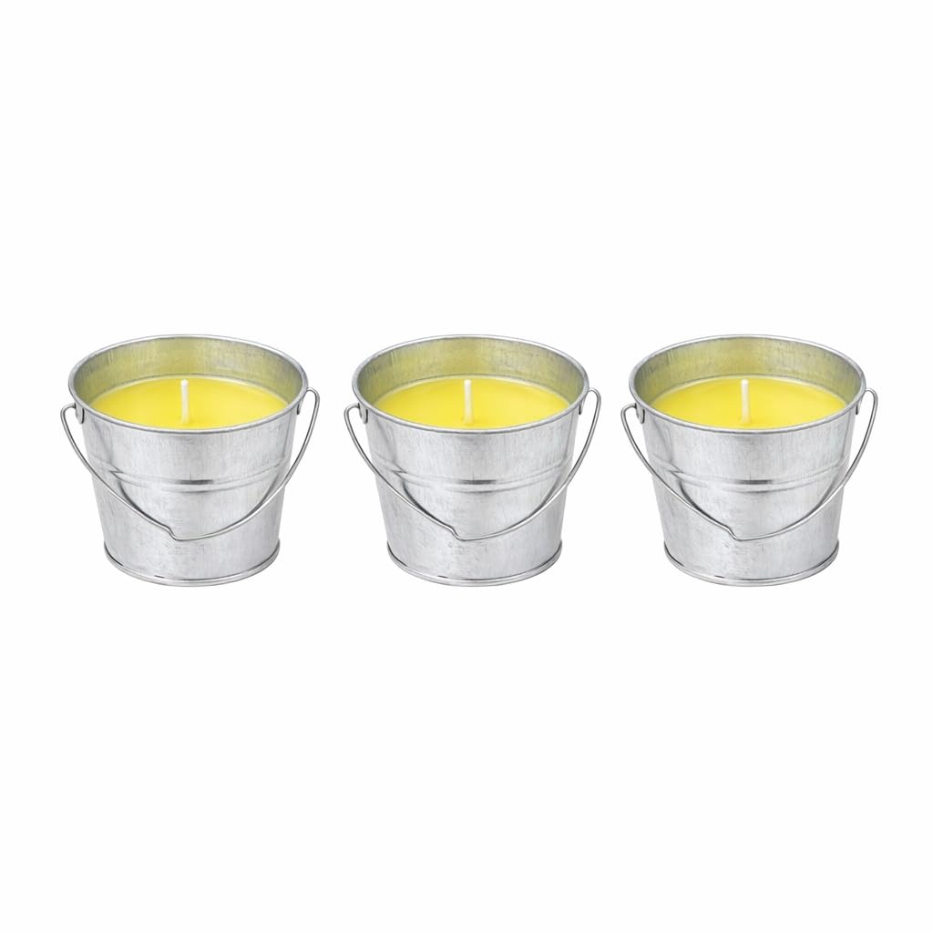 Patio Outdoor Citronella Candle Insect Repellent Scent Garden 3 Pack (3x57g)
