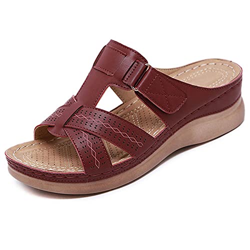 Chanclas ortopédicas con cuña ergonómica que alivian la presión al caminar
