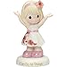 Precious Moments Girl in Floral Skirt I can Do All Things Porcelain 185081 Figurine, One Size, Multi